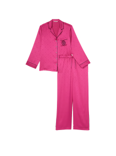 Пижама Satin Long Pajama Set Luscious Rose