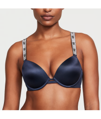 Бюстгальтер Shine Strap Push-Up Bra Noir Navy