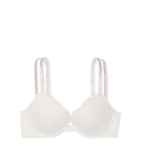 Бюстгальтер Double Shine Strap Lace Push-Up Bra Coconut White