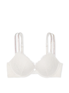 Бюстгальтер Double Shine Strap Lace Push-Up Bra Coconut White