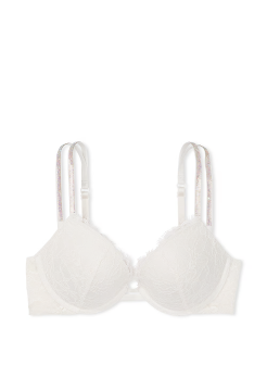 Бюстгальтер Double Shine Strap Lace Push-Up Bra Coconut White