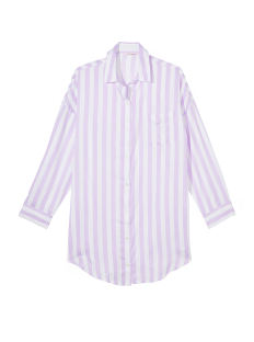 Ночная рубашка Modal-Cotton Sleepshirt Unicorn Purple Stripes