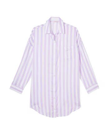 Нічна сорочка Modal-Cotton Sleepshirt Unicorn Purple Stripes