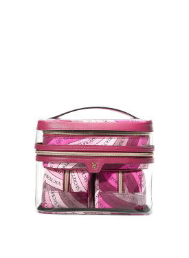 Набір косметичок Victoria's Secret 4-Piece Makeup Bag Wine