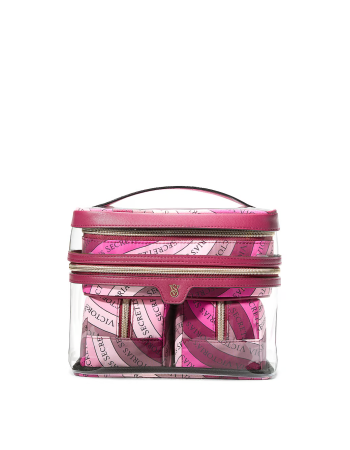 Набір косметичок Victoria's Secret 4-Piece Makeup Bag Wine