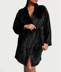 Халат Short Cozy Robe Black VS