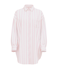 Нічна сорочка Modal-Cotton Sleepshirt Pretty Blossom Stripes