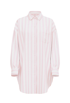 Нічна сорочка Modal-Cotton Sleepshirt Pretty Blossom Stripes