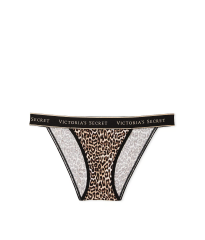 Трусики Logo Cotton Tanga Panty Leopard