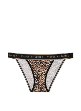 Трусики Logo Cotton Tanga Panty Leopard