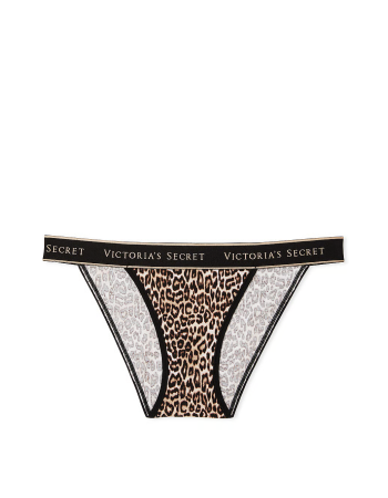 Трусики Logo Cotton Tanga Panty Leopard