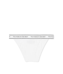 Трусики Cotton Logo Tanga Panty White