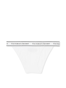 Трусики Cotton Logo Tanga Panty White