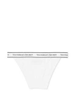 Трусики Cotton Logo Tanga Panty White