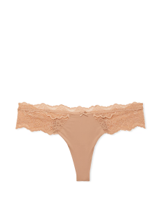 Трусики Lace-Trim Thong Panty Praline