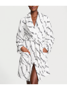 Плюшевый халат Short Cozy Robe Print