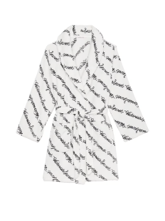 Плюшевый халат Short Cozy Robe Print