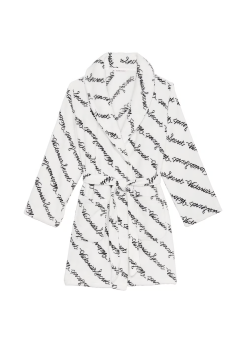 Плюшевий халат Short Cozy Robe Print