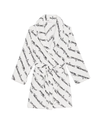 Плюшевий халат Short Cozy Robe Print