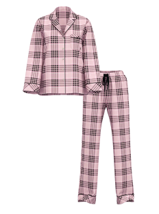 Пижама Flannel Long Pajama Set Print