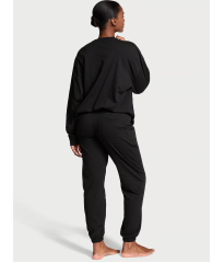 Піжама Cotton Long Pajama Set Black