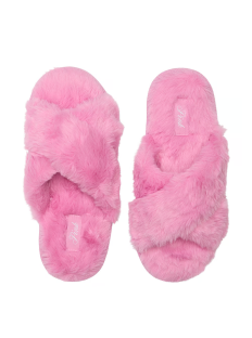 Домашние тапочки Faux Fur Slippers Pink