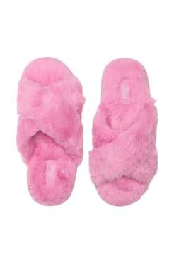 Домашні капці Faux Fur Slippers Pink