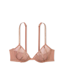 Бюстгальтер Sheer Shine Unlined Low-Cut Demi Bra Almond Beige