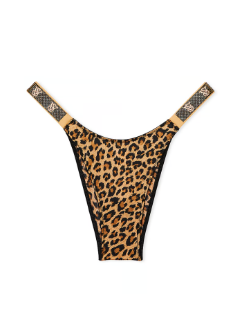 Трусики Shine Strap Brazilian Panty Leopard