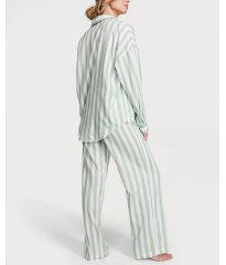 Піжама Cotton-Modal Long Pj Set Seasalt Green Stripe