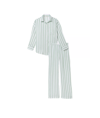 Піжама Cotton-Modal Long Pj Set Seasalt Green Stripe