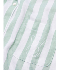 Піжама Cotton-Modal Long Pj Set Seasalt Green Stripe