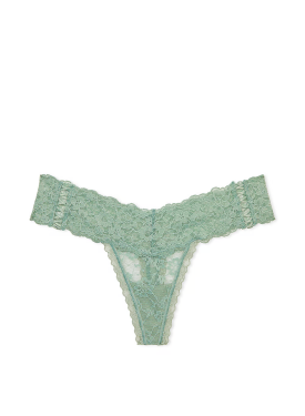 Трусики Lace-Up Lace Thong Panty Seasalt Green