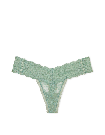 Трусики Lace-Up Lace Thong Panty Seasalt Green