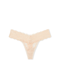 Трусики Lace-Up Lace Thong Panty Marzipan