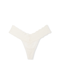 Трусики Lace Thong Panty Coconut White