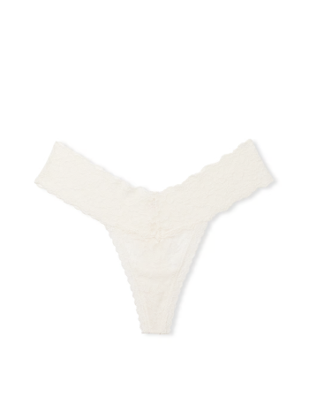 Трусики Lace Thong Panty Coconut White