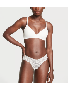 Трусики Lace Thong Panty Coconut White