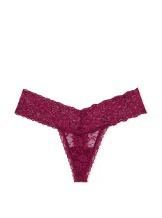 Трусики Lace Thong Panty Plum Rouge