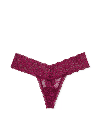 Трусики Lace Thong Panty Plum Rouge