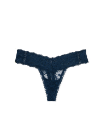 Трусики Lace-Up Lace Thong Panty Noir Navy