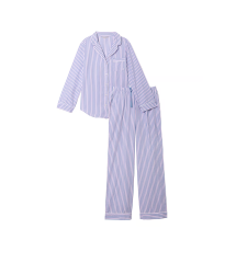 Піжама Cotton Long Pajama Set Denim Stripes