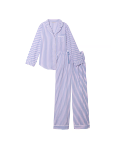 Пижама Cotton Long Pajama Set Denim Stripes