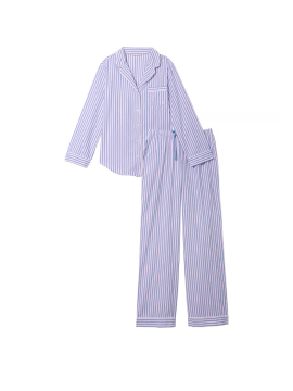 Піжама Cotton Long Pajama Set Denim Stripes