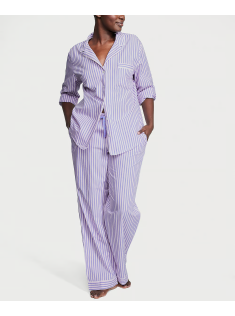 Піжама Cotton Long Pajama Set Denim Stripes