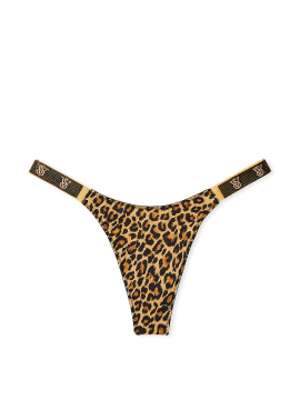Трусики Shine Strap Thong Panty Leopard