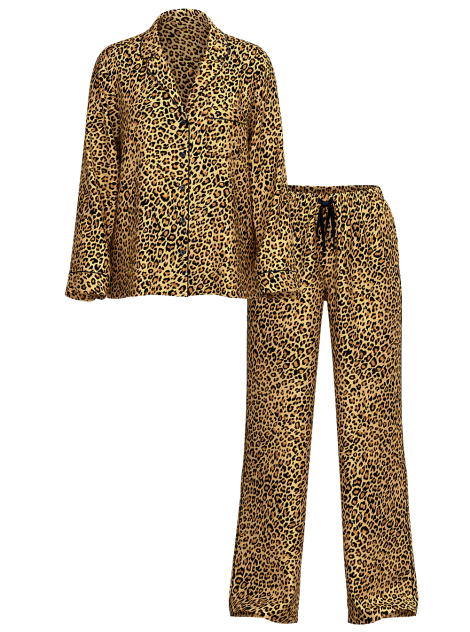 Піжама Satin Long Pajama Set New Glam Leo