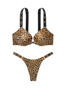 Комплект белья Bombshell Shine Strap Add-2-Cups Push-Up Bra Set Leopard