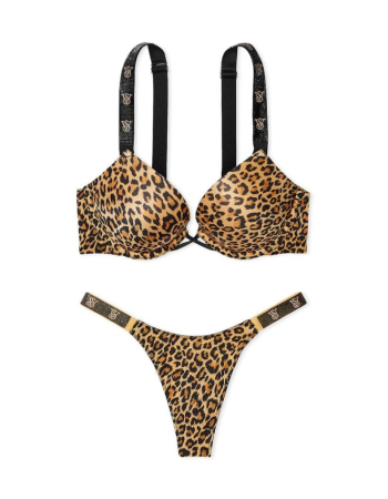 Комплект білизни Bombshell Shine Strap Add-2-Cups Push-Up Bra Set Leopard