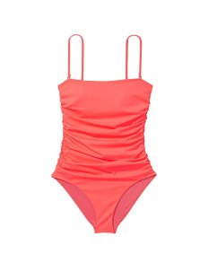 Купальник Victoria's Secret Ruched One-Piece Swimsuit Coral